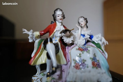 Biscuit porcelaine couple - biscuit,