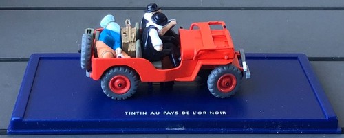 Voiture tintin jeep rouge - voiture,