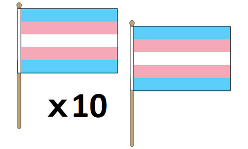 Drapeau arc ciel transgenre - drapeau,