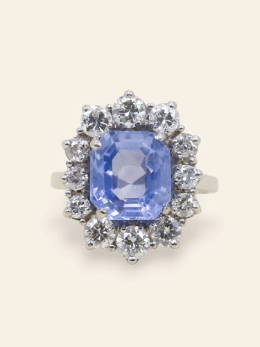 Bague marguerite blanc - bague,