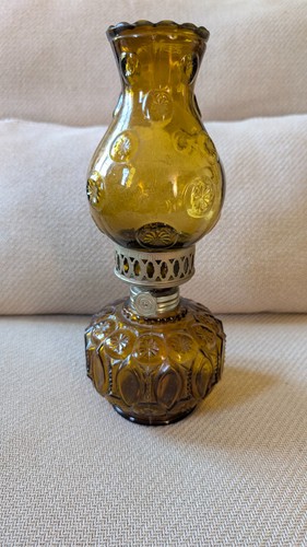 Lampe huile ancienne verre - lampe,