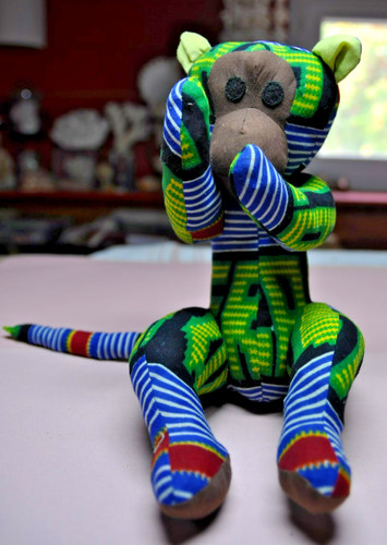 Petit singe tissu wax - petit,