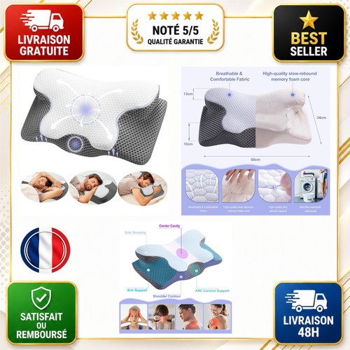 Oreiller ergonomique cervical - ergonomique,