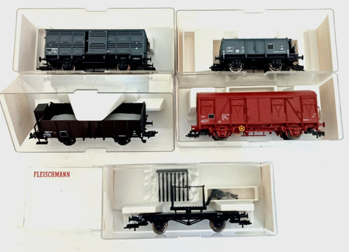 Fleischmann lot 5 wagons - ho, de