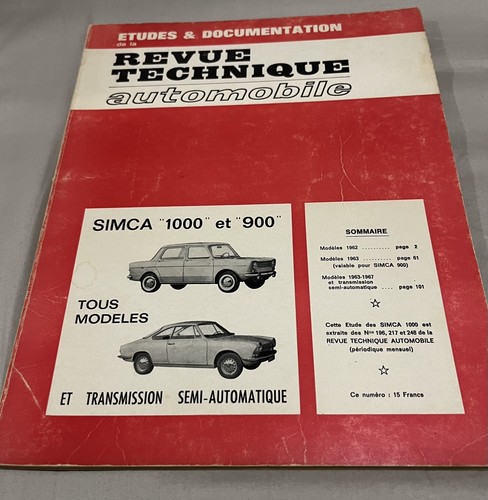 Revue technique automobile - revue,