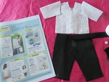 kit vêtement poupée modes et travaux Emilie avril 2018
