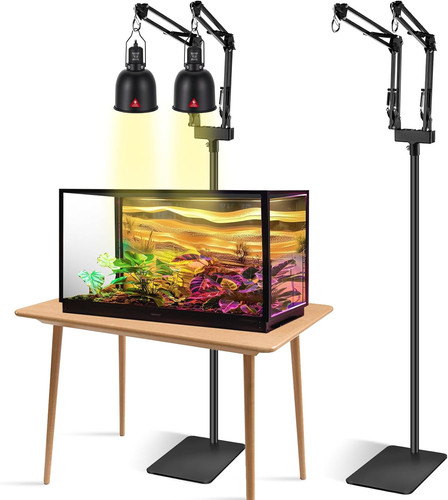 Dual reptile lamp stand - dual,
