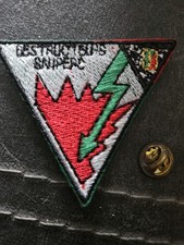 Patch Insigne Tissu Militaire Du 2° REP 4° Cie SNIPERS Légion Parachutiste