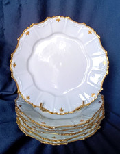 6 assiettes à dessert en porcelaine de Limoges vers 1900