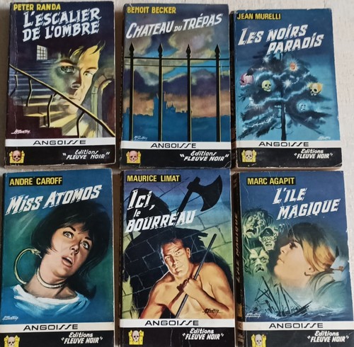 Six livres collection angoisse - livres,