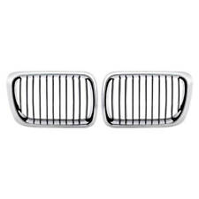 2X Calandre Grille Chrome+Noir