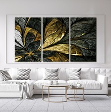 Feuille D'Or Moderne Toile
