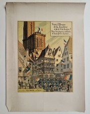 Hansi Ont rendu Strasbourg à la France ! vers 1920 Affiche Originale 14-18	