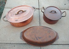 lot 3 casserole  plat marmite