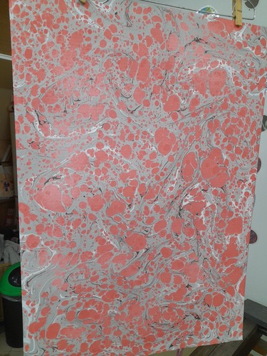 Papier marbré cuve de - marbré,