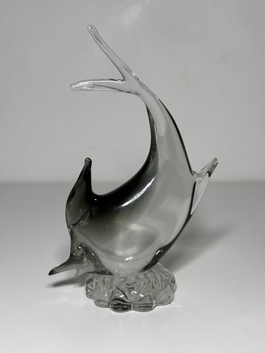 Poisson verre fumé murano - en,