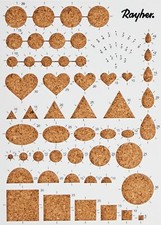 Gabarit quilling av. plaque de liège et aiguilles div. formes 71932000