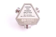 HP/Agilent/Keysight 1850D Trois Voie Puissance Séparateur 75 Ohm DC-2.0 GHZ