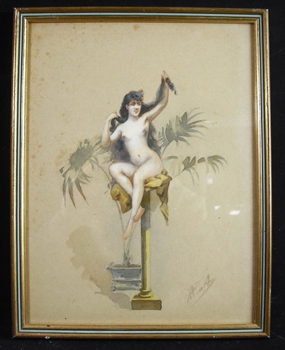 Dessin original femme - dessin, nu