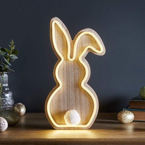 Lampe néon table lapin en - de,