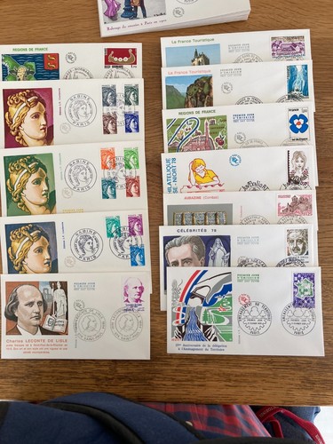 Lot timbres enveloppes - de,
