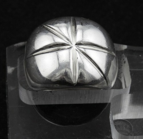 Grosse bague argent - en,