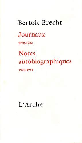 Journaux 1920 1922 suivi de - journaux, 1920-1922,