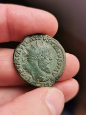 Postume, Double Sesterce, MONETA. Rare !  RIC 212.