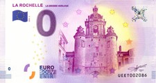 17 LA ROCHELLE Les Tours, 2018, Billet Euro Souvenir