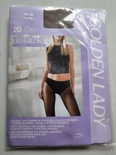 GOLDEN LADY TEENS COLLANT SLIPE TAILLE BASSE CEINTURE LARGE - DAIM (daino) T4