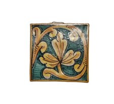 Caltagirone ancien carreau vintage souvenir Italie Sicile tiles faïence Spada