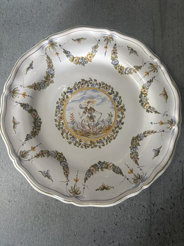 Ancienne assiette faience - en,