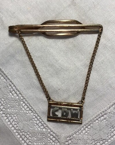 Vintage men tie - tie, clip