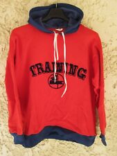 Sweat à capuche TRAINING vintage années 80 made in France rouge 3 M