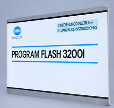 Minolta Program Flash 3200i   - Mode d'emploi - Germany / Spain  (Réf#M-011)