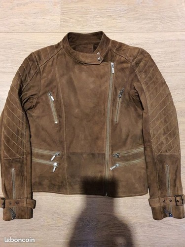 Blouson cuir caprin - cuir,