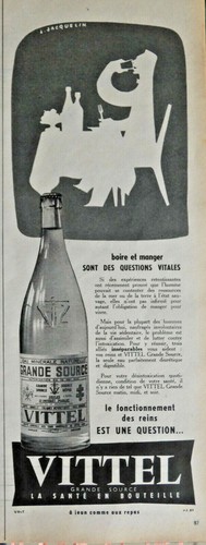 Publicité presse 1957 vittel - 1957,