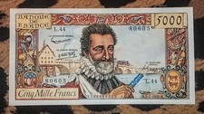 Billet 5000 Francs Henri IV
