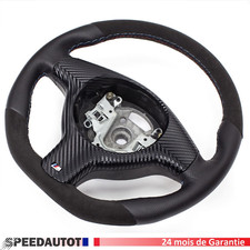 Volant cuir Alcantara aplati