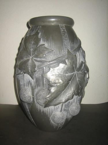 Grand vase étain bas - vase, cm