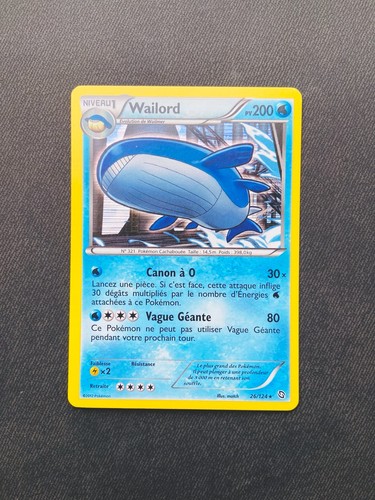 Carte pokémon wailord 124 - carte,