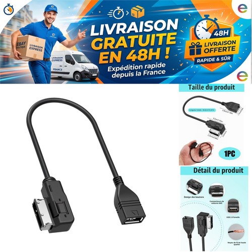 Adaptateur câble aux usb ami - usb,