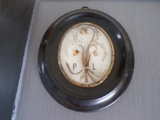 Cadre reliquaire en cheveux