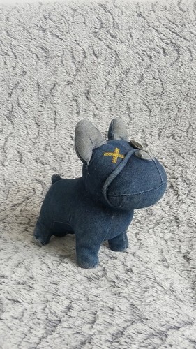 Peluche chien jeans - peluche,