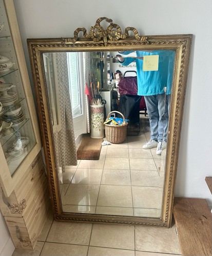 Miroir ancien glace - ancien, biseauté