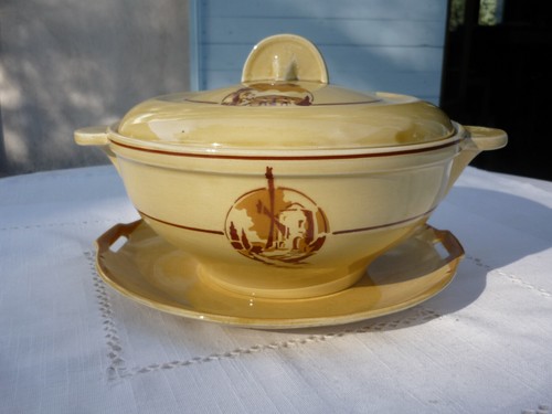 Ancienne soupière faïence - ancienne,