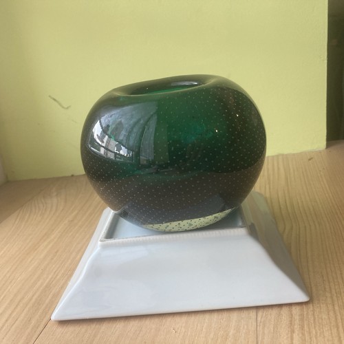 Vase boule ancien murano verre - vase,