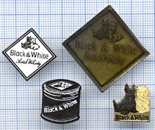 Lot Pin's BLACK & WHITE boisson SCOTH WHISKY CHIENS Westie West Highland Terrier