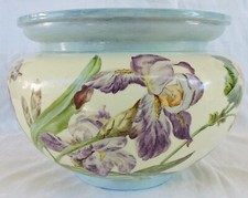 RARE CACHE POT EN BARBOTINE DE LECHENET ST ANDRE NICE NO MASSIER