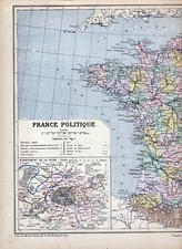 France politique carte atlas